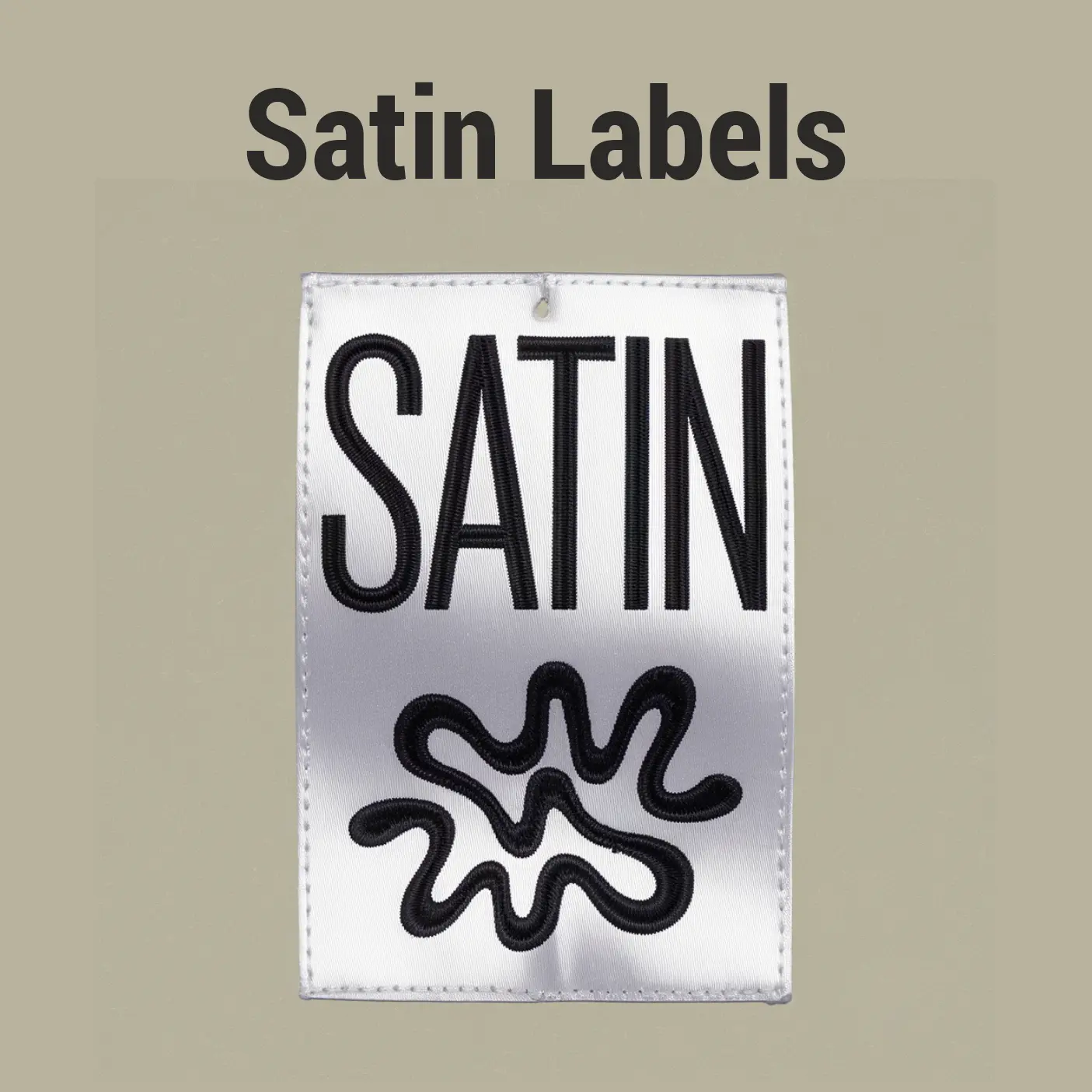 Satin Clothing Labels